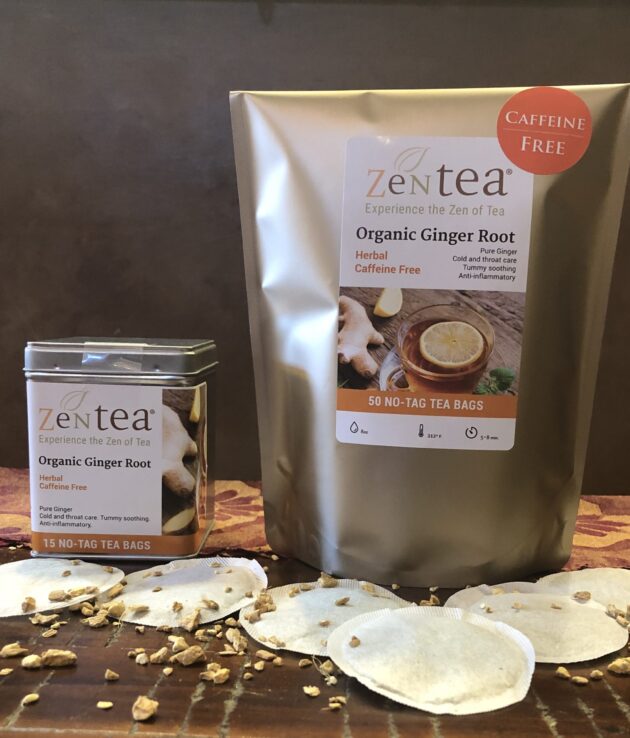 Ginger Root- Organic- Caffeine Free- Herbal Tea Bag