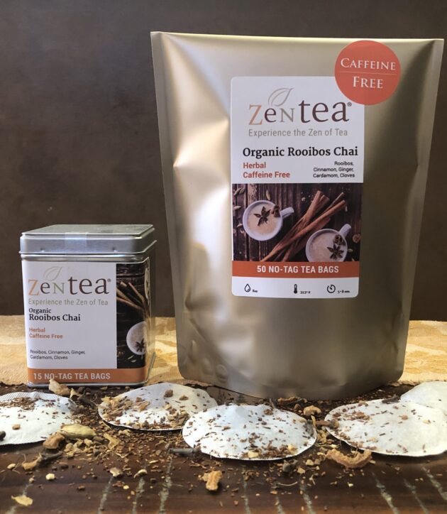 Rooibos Chai- Organic-Caffeine Free- Herbal Tea Bag