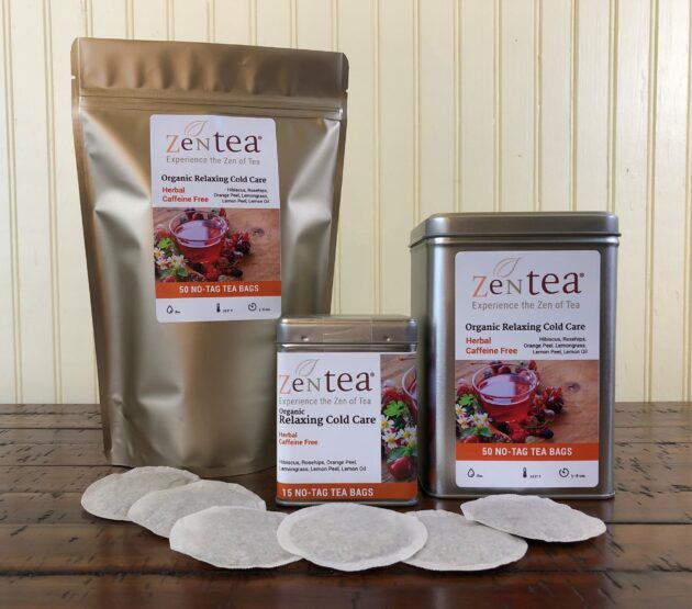 Hibiscus Citrus- Organic-Caffeine Free-Herbal Tea Bag