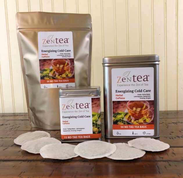 Energizing Cold Care - Organic  Caffeine- Mate Tea Bag